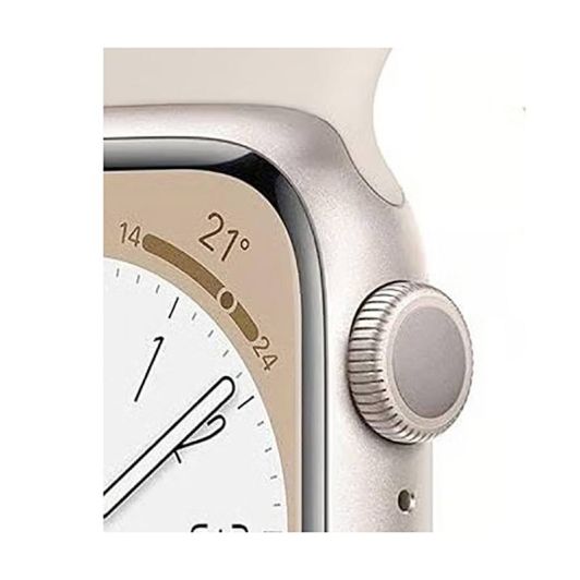 Montre Connectée APPLE WATCH S8 45mm GPS Blanche Reconditionnée Grade A