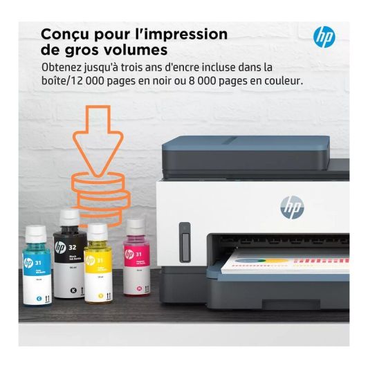Imprimante HP Smart Tank 7306 multifonction à réservoir