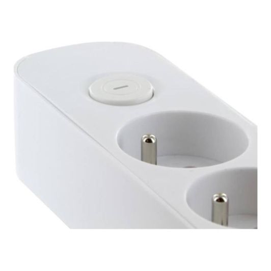 Multiprise CHACON x8 + Interrupteur 1.5m Blanc