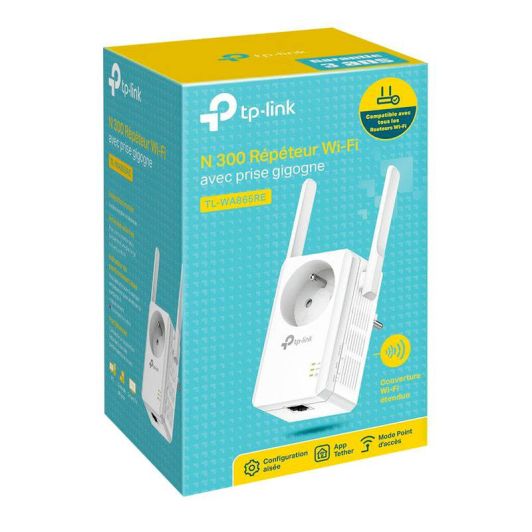 Répéteur TP LINK N300 Prise gigogne + antenne