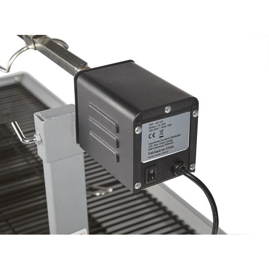 Barbecue charbon SILVER STYLE tournebroche XXL 