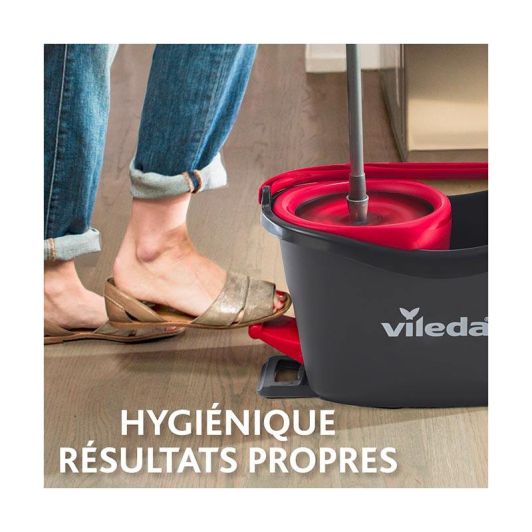 Set complet seau avec essorage pédale VILEDA clean&wring