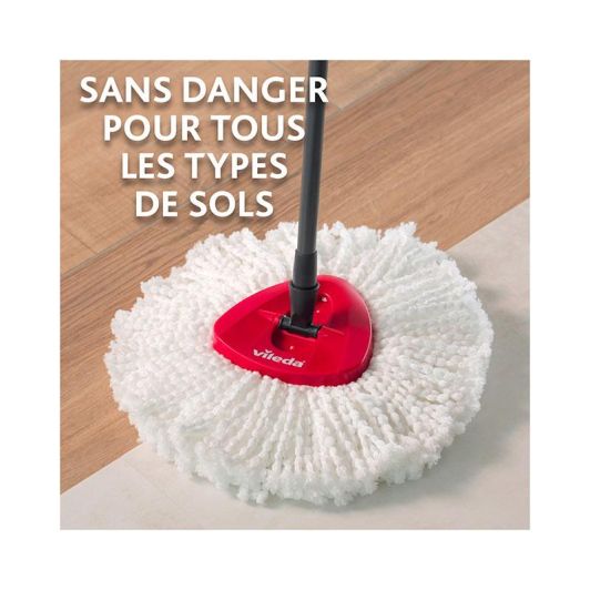 Set complet seau avec essorage pédale VILEDA clean&wring