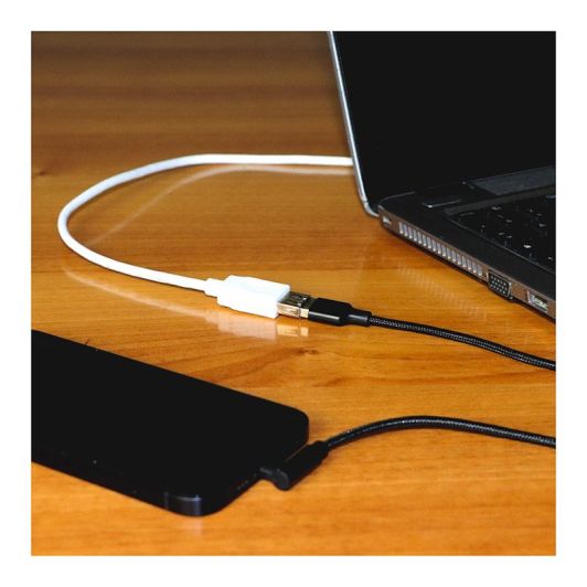 Câble USB femelle EDENWOOD vers USB mâle blanc 2m