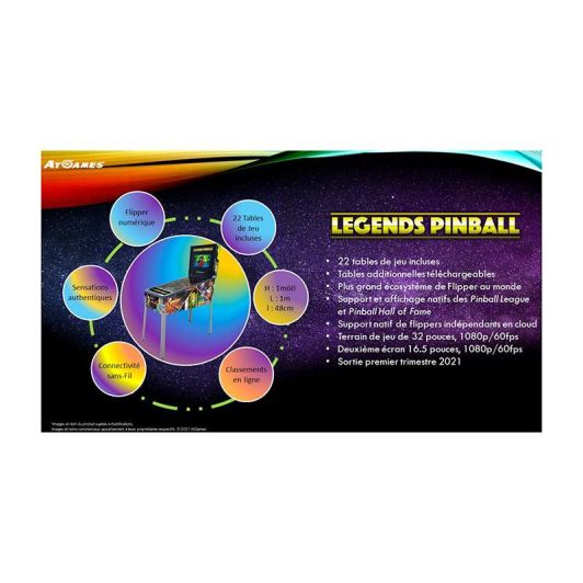 Flipper connecté AT GAMES Legends Pinball