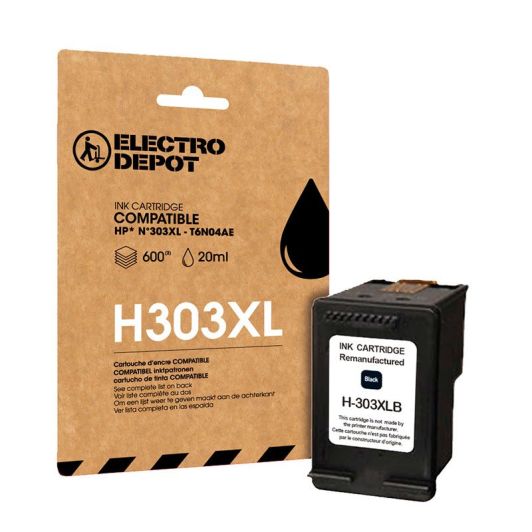Cartouche d'encre ELECTRO DEPOT compatible HP H 303 XL noir