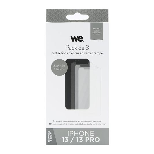 Pack de 3 Films de protection WE APPLE iPhone 13/13 Pro