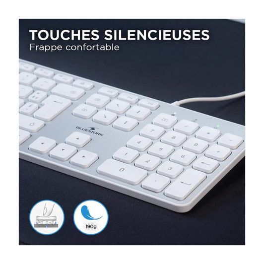 Clavier BLUESTORK filaire pour Mac