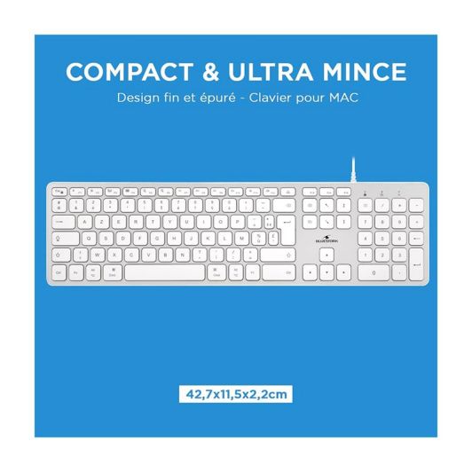 Clavier BLUESTORK filaire pour Mac