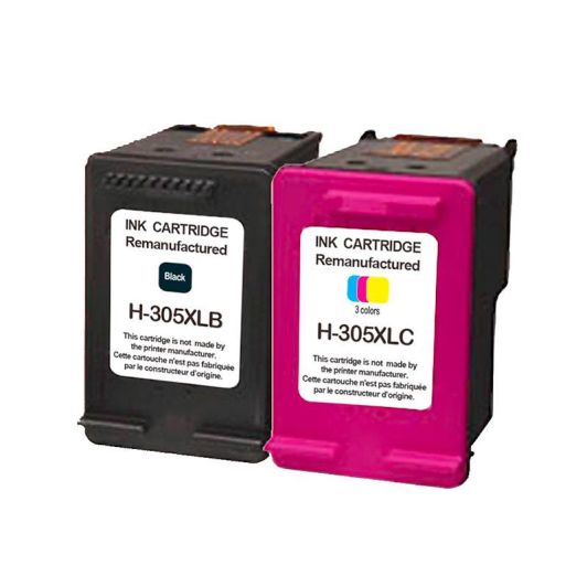 Cartouche d'encre ELECTRO DEPOT compatible HP H 305 XL noir et couleur