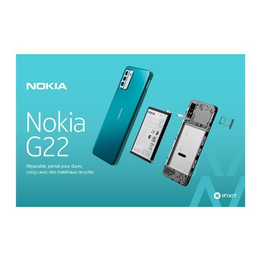  Smartphone NOKIA G22 4G 64 Go Noir + COQUE