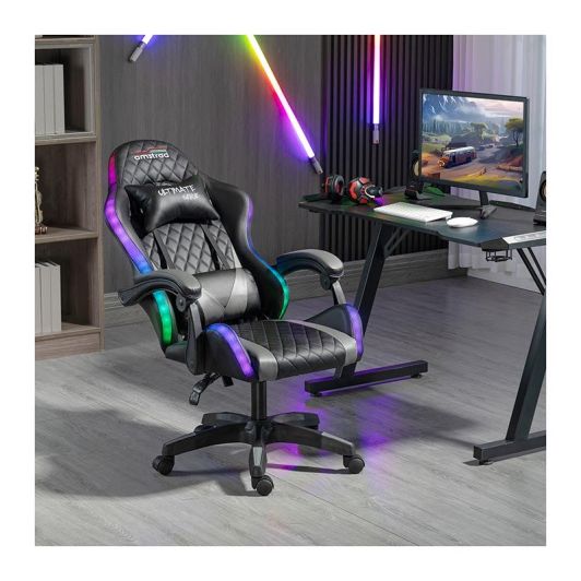 Fauteuil gamer AMSTRAD AMS ULTIMATE LED Noir