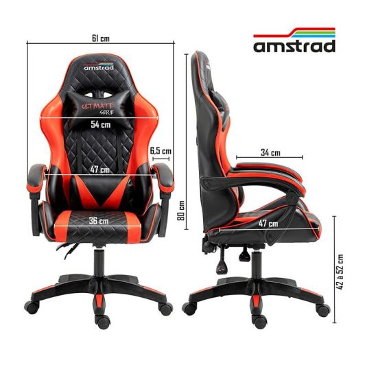 Chaise Gaming AMSTRAD Ultimate Red