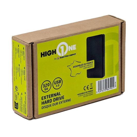 Disque Dur HIGH ONE 320Go USB 3.0 Reconditionné Grade A+