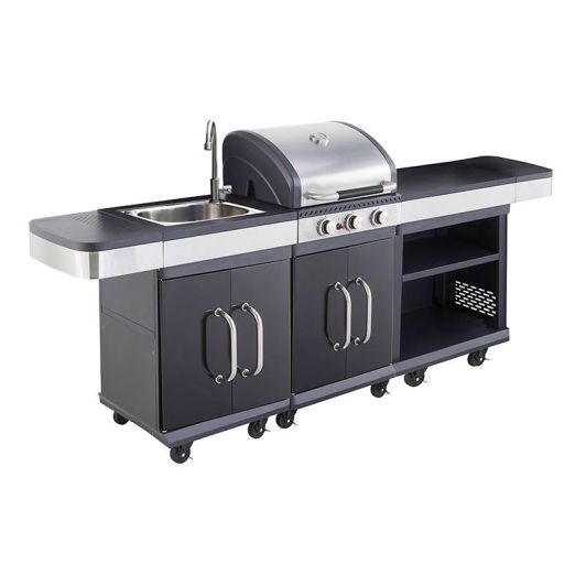 Barbecue gaz cuisine extérieure + robinet COOK N EAT CUISINE 