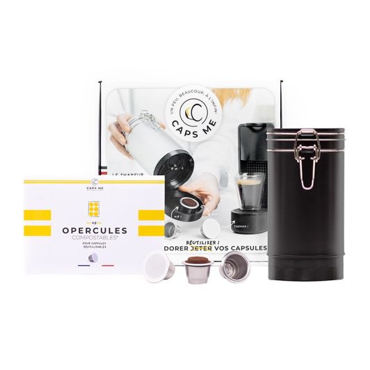 Coffret capsules réutilisables compatibles Nespresso CAPS ME SHAKER 