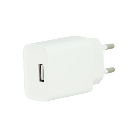CHARGEUR SECTEUR 2,4AA + CABLE LIGHTNING BLANC 1M HIGH ONE 