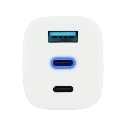 Chargeur USB C 3 ports EDENWOOD 65W + Câble USB-C / USB-C 1M Blanc 