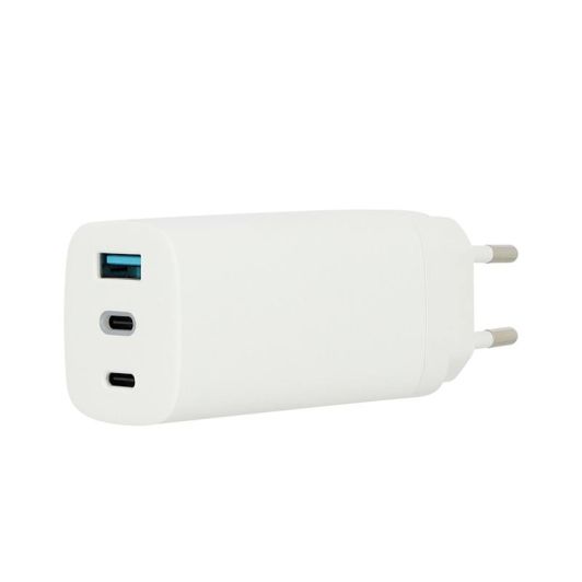 Chargeur USB C 3 ports EDENWOOD 65W + Câble USB-C / USB-C 1M Blanc 