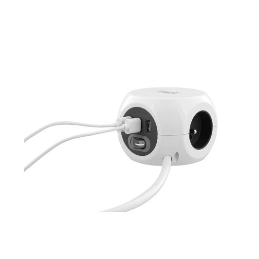 Multiprise TNB 2 en 1 blanc