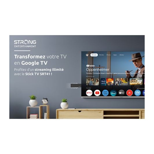 Passerelle Multimédia STRONG SRT41 Google TV  stick 4K