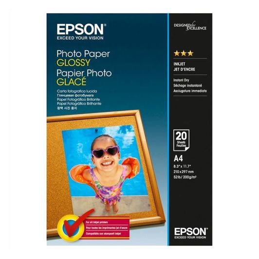 Papier EPSON Photo brillant A4 X20
