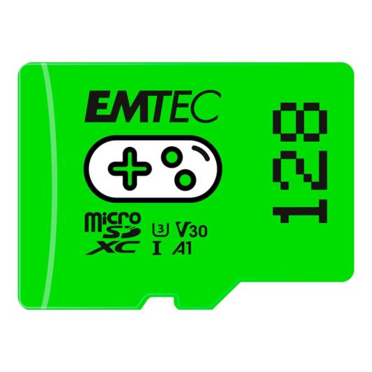 Carte Micro SD EMTEC 128Go GAMING + boîtier