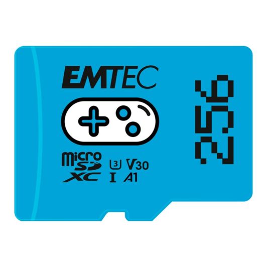 Carte Micro SD EMTEC 256Go GAMING + boîtier