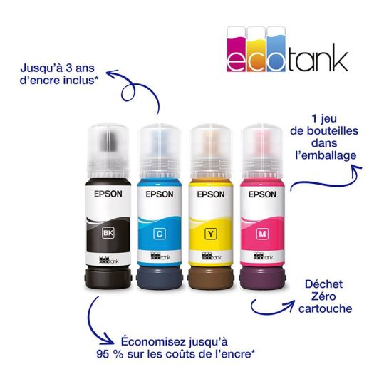 Imprimante EPSON EcoTank ET-2861 multifonction à réservoir
