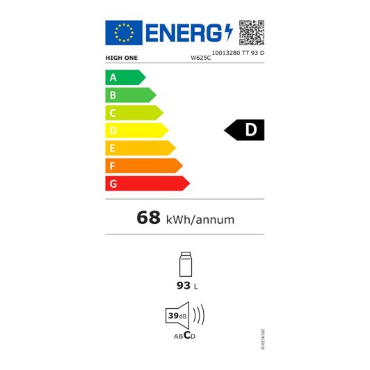 Réfrigérateur top HIGH ONE TT 93 D W625C