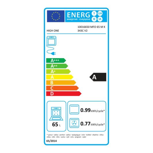 Four chaleur tournante HIGH ONE MFO 65 M K 343C V2