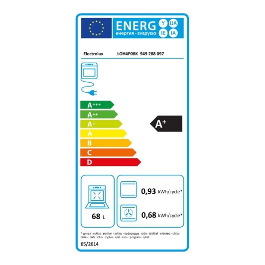 Four chaleur tournante ELECTROLUX LOH4P06K