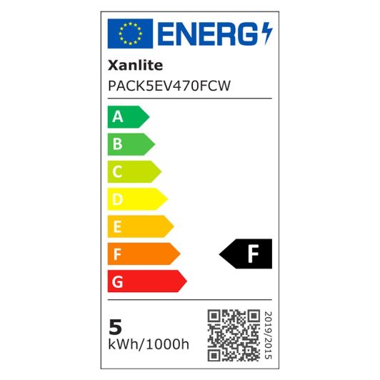 Lot de 5 Ampoules XANLITE E14