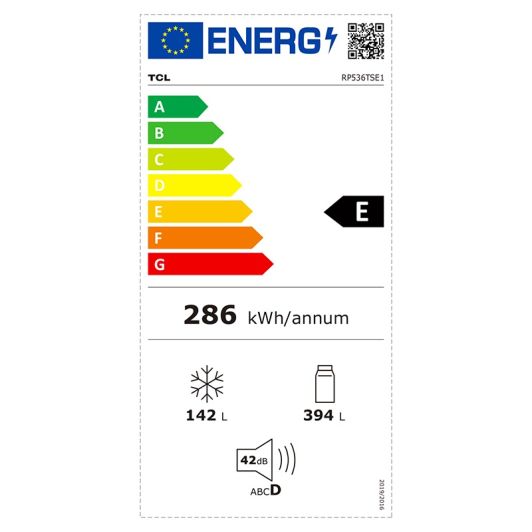 Réfrigérateur 2 portes TCL RP536TSE1