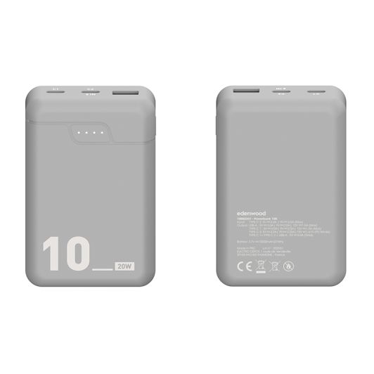 Batterie externe EDENWOOD 10000 MaH Noir