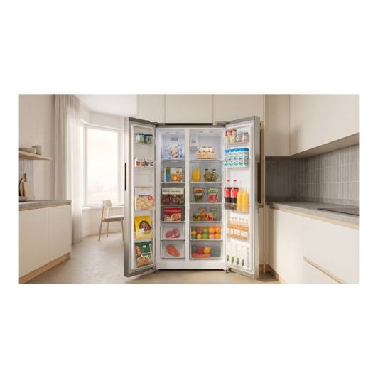 Réfrigérateur américain VALBERG SBS 548 E X625C