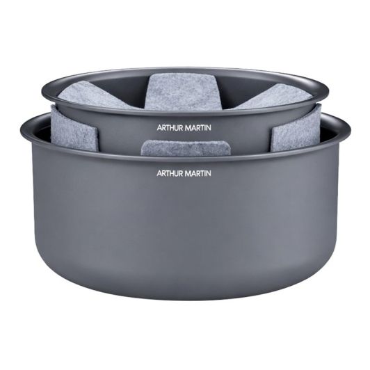 Lot de 2 casseroles céramique ARTHUR MARTIN 16-20 cm 