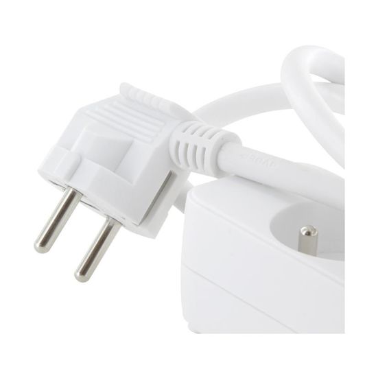 Multriprise ELECTRO DEPOT 6 prises avec interrupteur Blanche - Cable 1m
