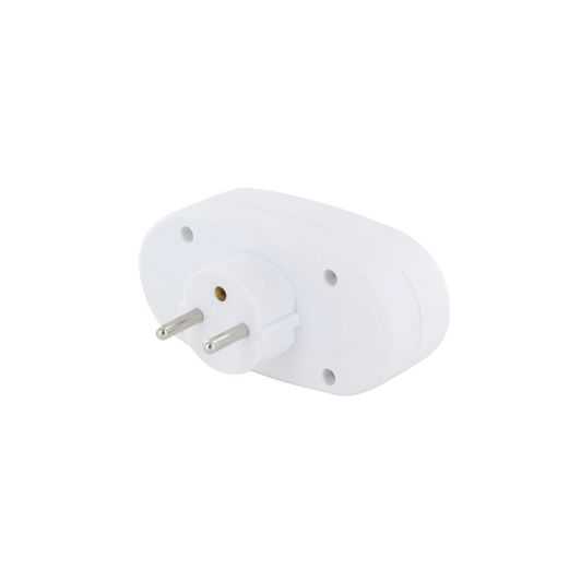 Biplite ELECTRODEPOT 2x16A avec interrupteur Blanche