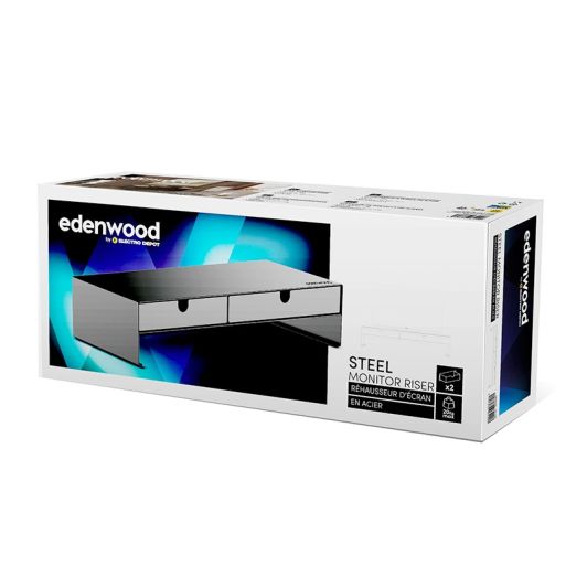 Réhausseur écran ordinateur EDENWOOD avec 2 tiroirs