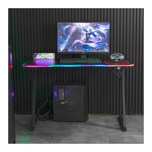 Bureau gaming LED AMSTRAD AMS-DESK120Z ASTRA Noir