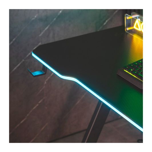 Bureau gaming LED AMSTRAD AMS-DESK120Z ASTRA Noir