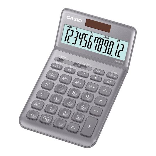 Calculatrice CASIO JW-200SV GRIS METALISE