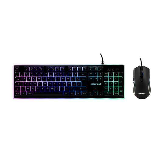Pack Gaming Edenwood 2en1 : Clavier Rétroéclairé + Souris Haute Précision