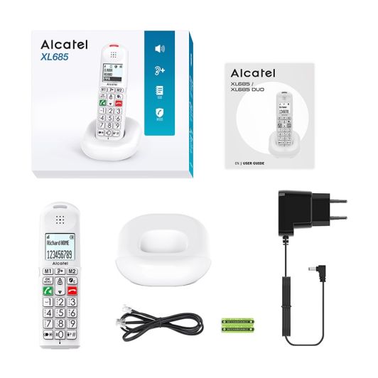 Téléphone SENIOR ALCATEL Solo XL 685 Blanc