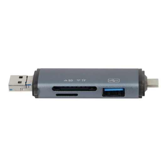 Lecteur de Cartes 6 en 1 Edenwood USB-A / USB-C / Micro USB – SD, Micro SD, USB 3.0