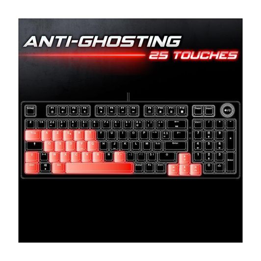 Clavier mécanique gamer RGB SPIRIT OF GAMER XPERT K350 switch marron 