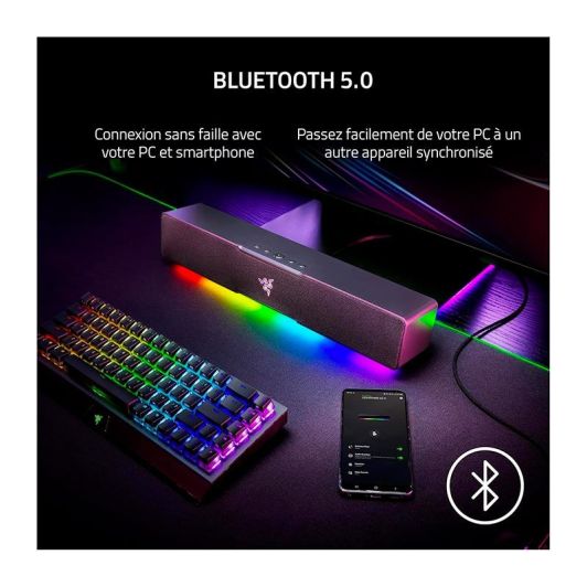 Barre de son RAZER Gaming pour PC Leviathan V2 X RGB
