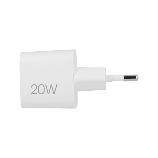 Chargeur secteur 2 ports USB-C 20W et USB 18W EDENWOOD Blanc