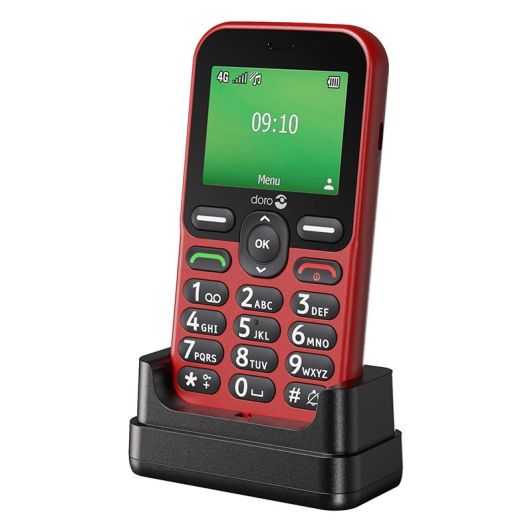 Mobile DORO Leva E10s 4G Rouge Sénior
